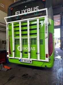 Bus bike rack
